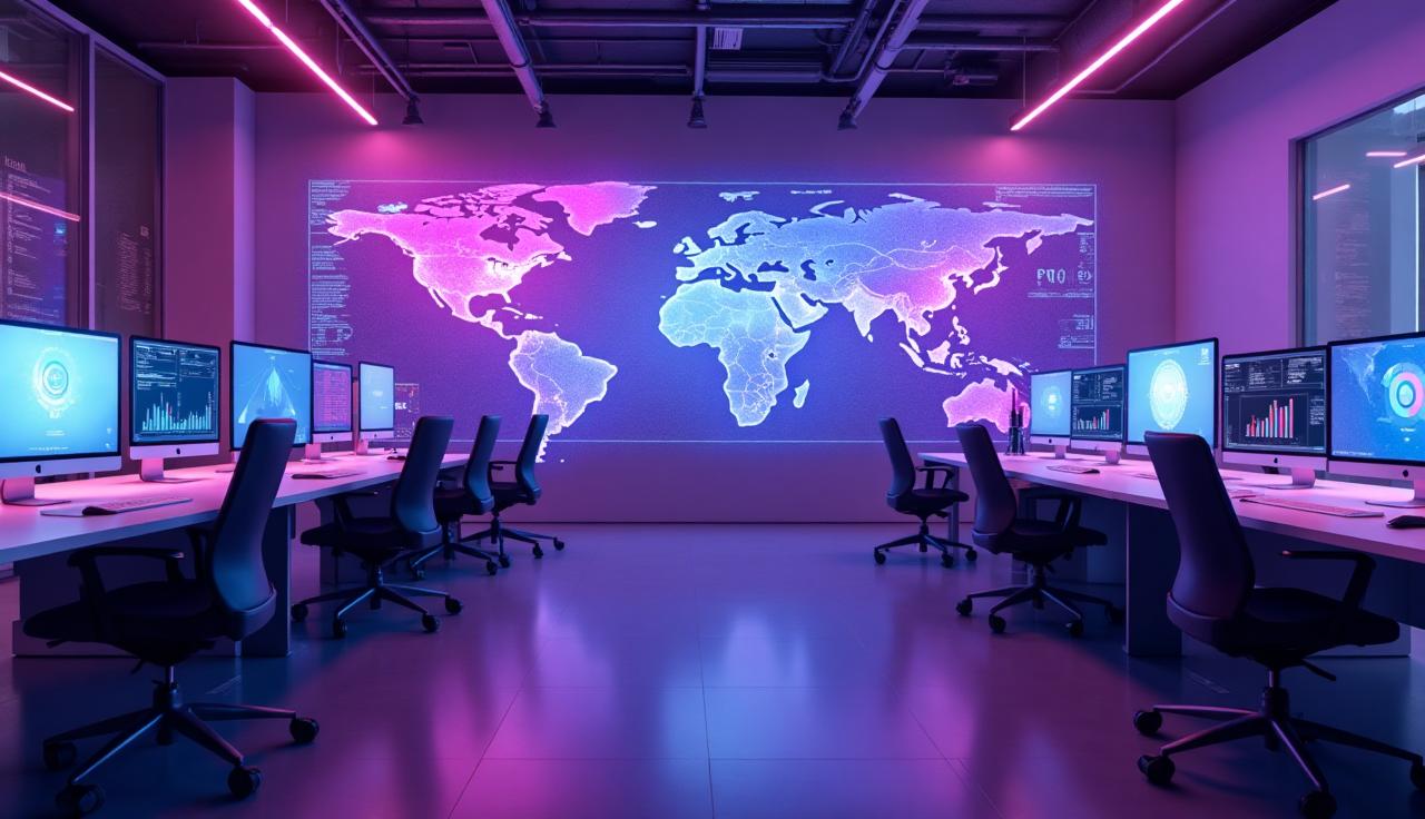 Equipe ClickOne AI em ambiente de trabalho moderno